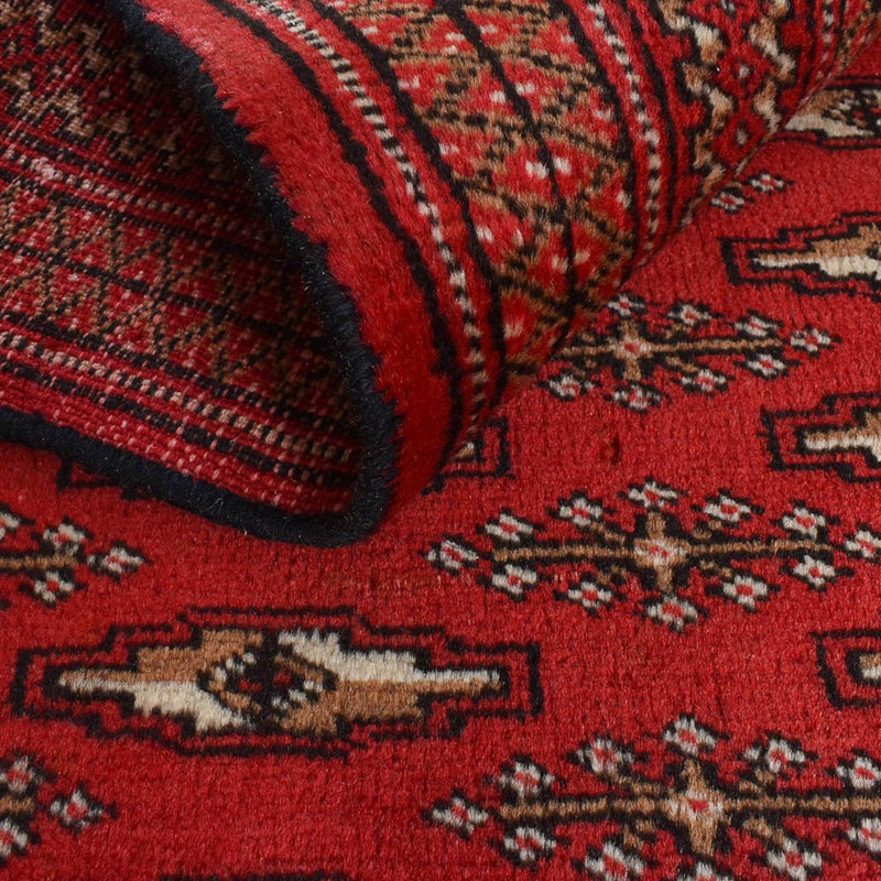 Alfombra Turkaman - 189 x 130 cm - rojo