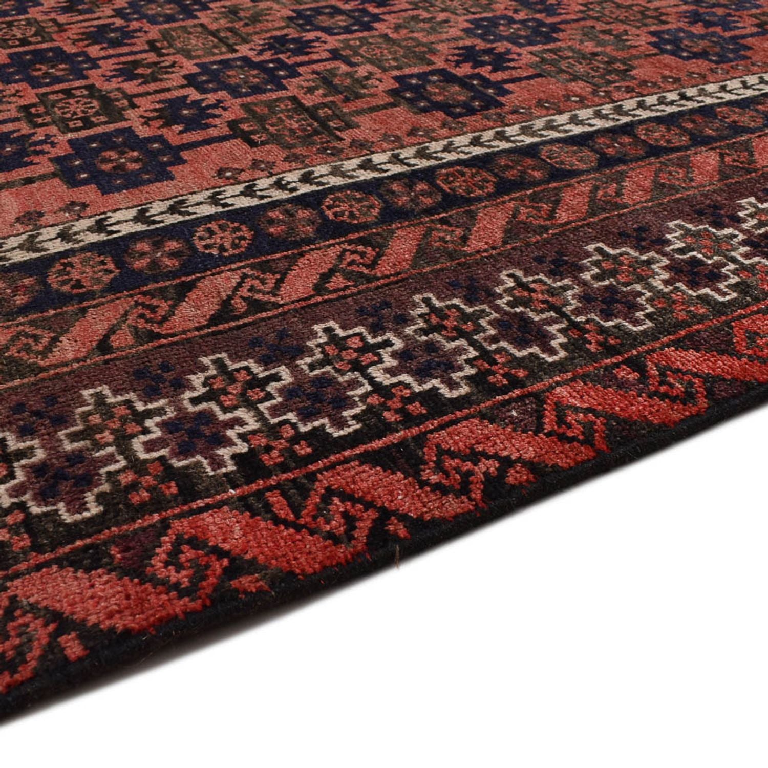 Alfombra de pasillo Alfombra Turkaman - 219 x 114 cm - rojo claro