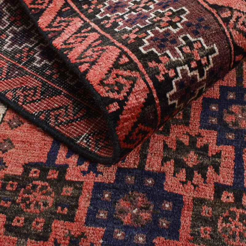 Alfombra de pasillo Alfombra Turkaman - 219 x 114 cm - rojo claro