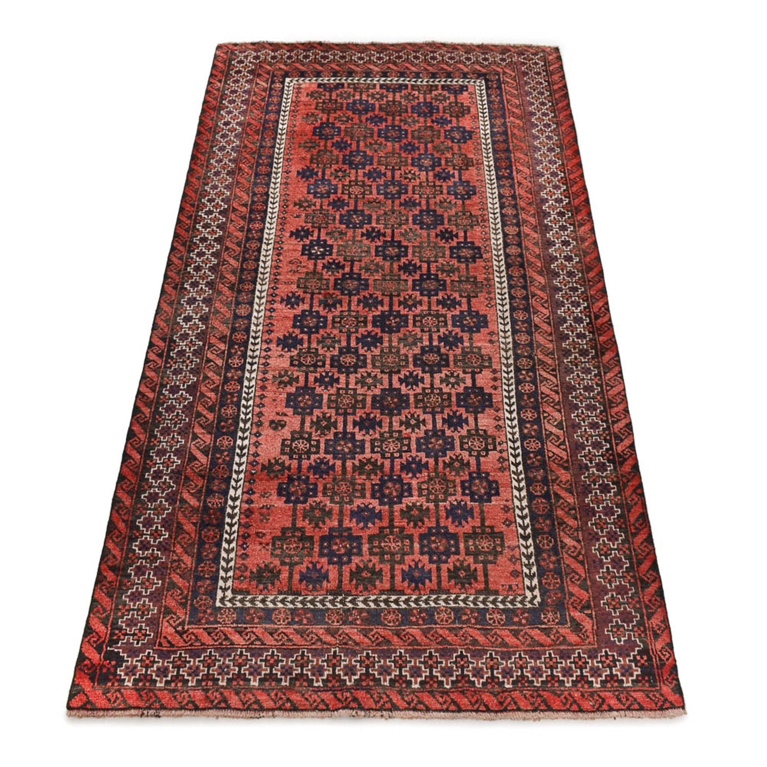 Alfombra de pasillo Alfombra Turkaman - 219 x 114 cm - rojo claro