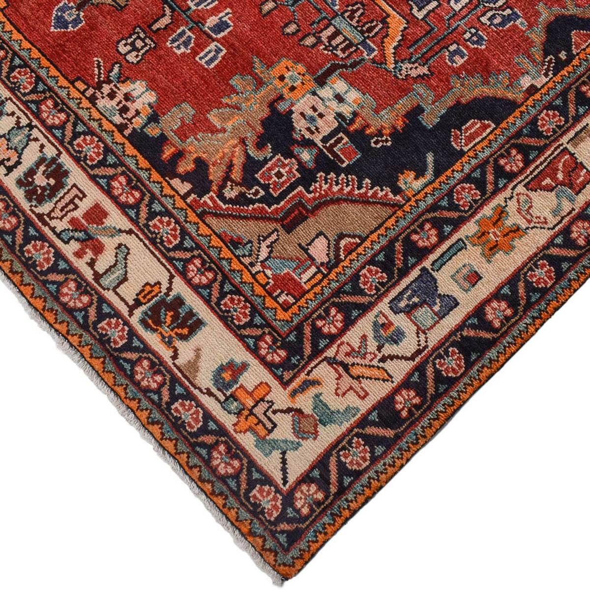 Alfombra persa - Nómada - 280 x 151 cm - rojo