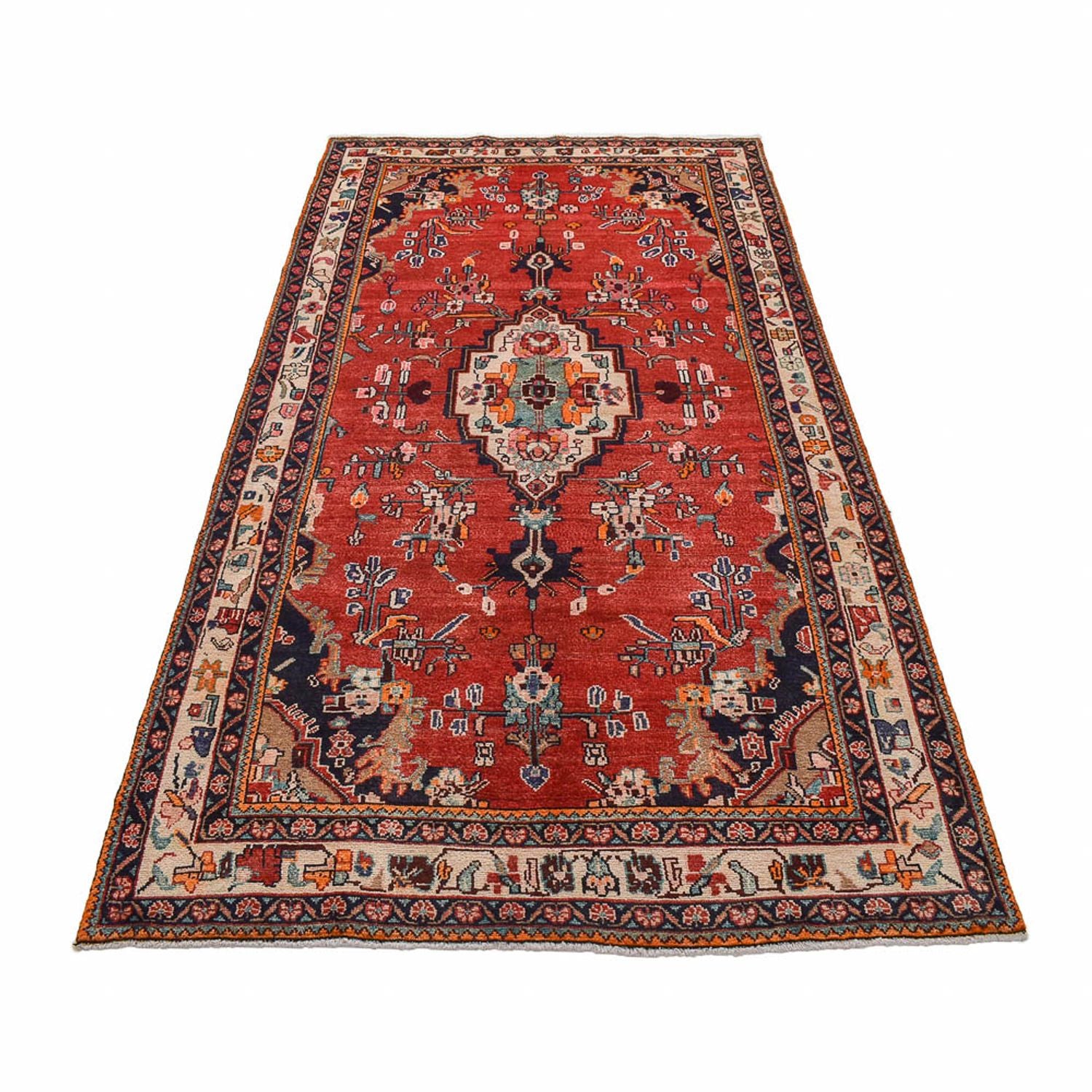 Alfombra persa - Nómada - 280 x 151 cm - rojo