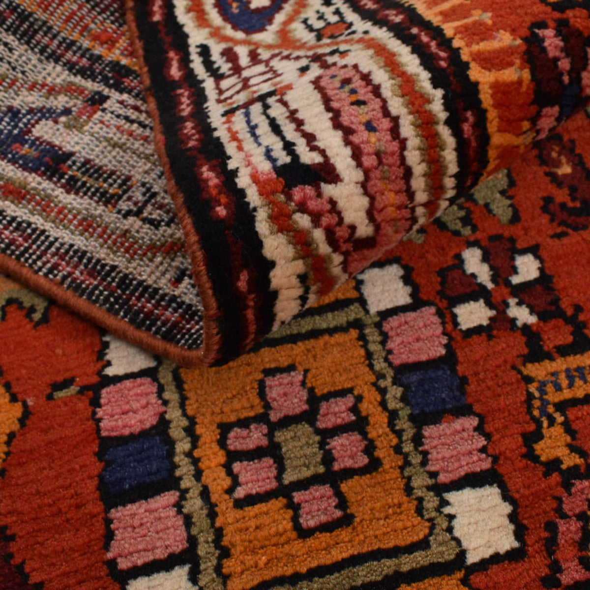 Alfombra persa - Nómada - 209 x 139 cm - multicolor