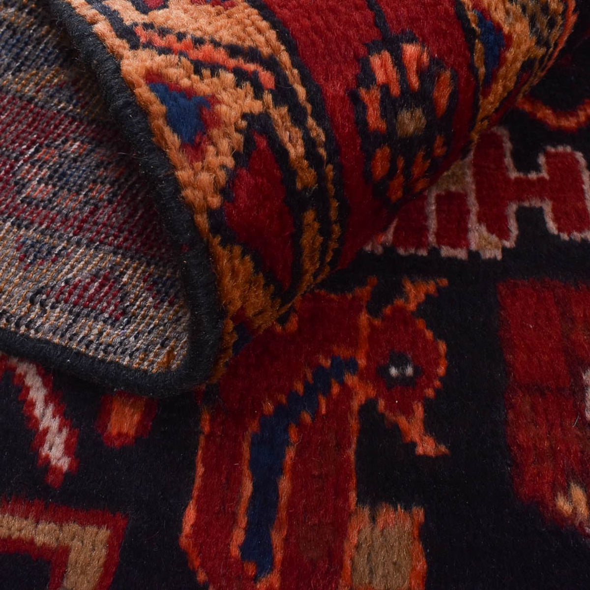 Alfombra persa - Nómada - 224 x 133 cm - multicolor