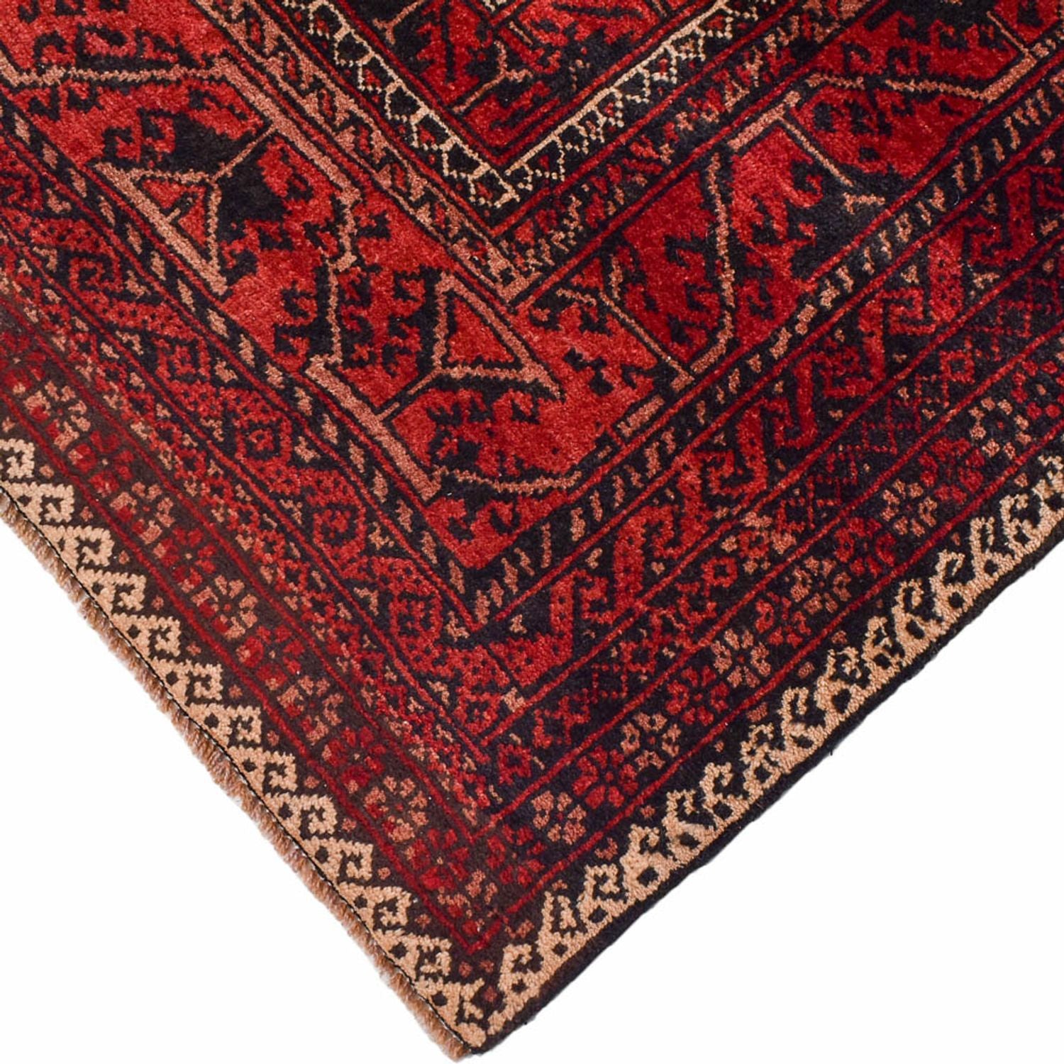 Alfombra Belutsch forma especial  - 198 x 114 cm - rojo