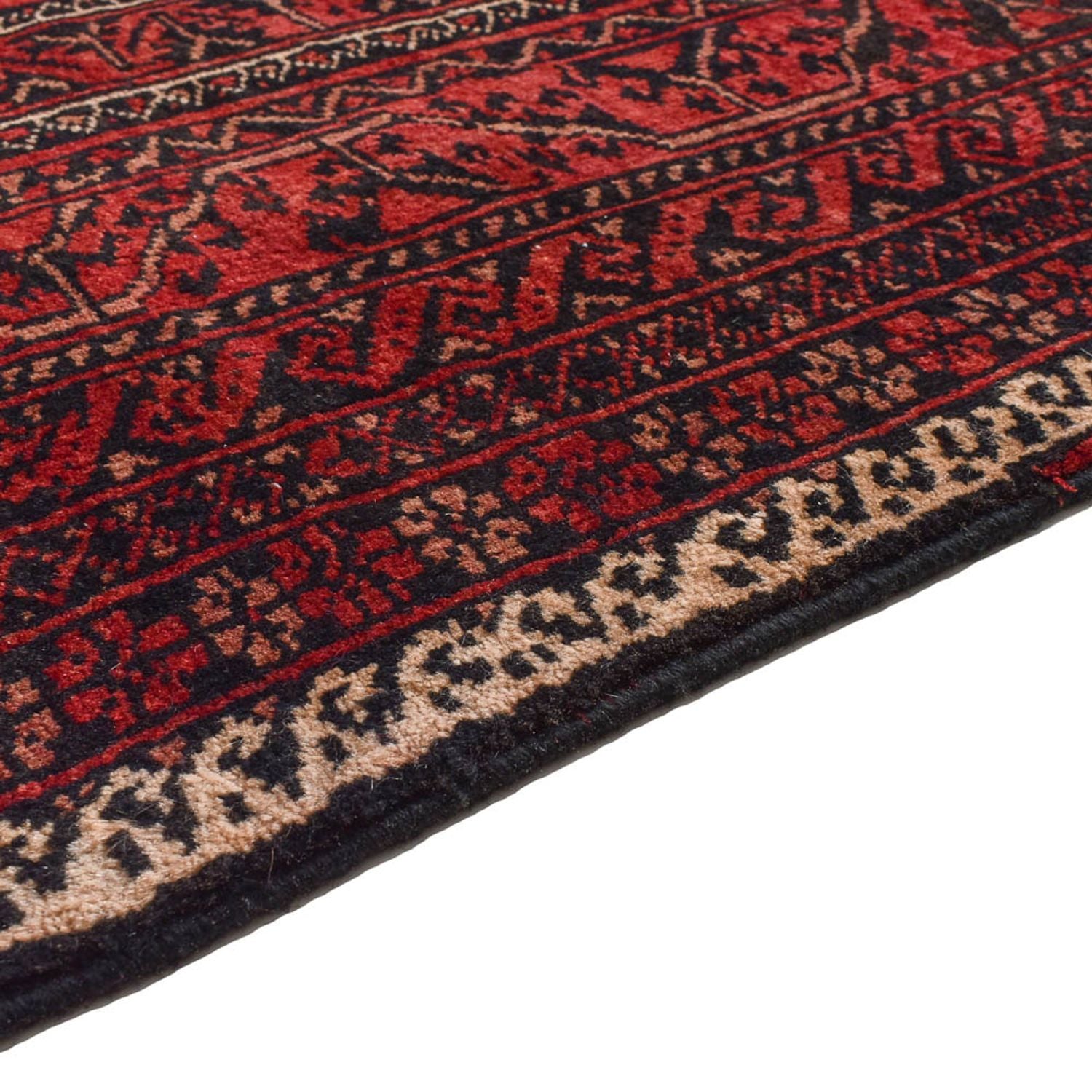 Alfombra Belutsch forma especial  - 198 x 114 cm - rojo
