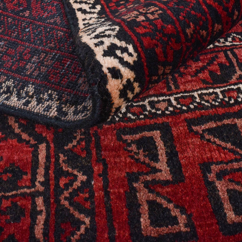 Alfombra Belutsch forma especial  - 198 x 114 cm - rojo