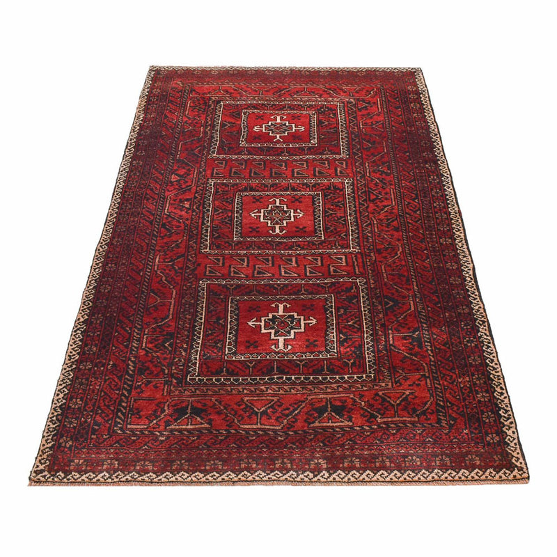 Alfombra Belutsch forma especial  - 198 x 114 cm - rojo