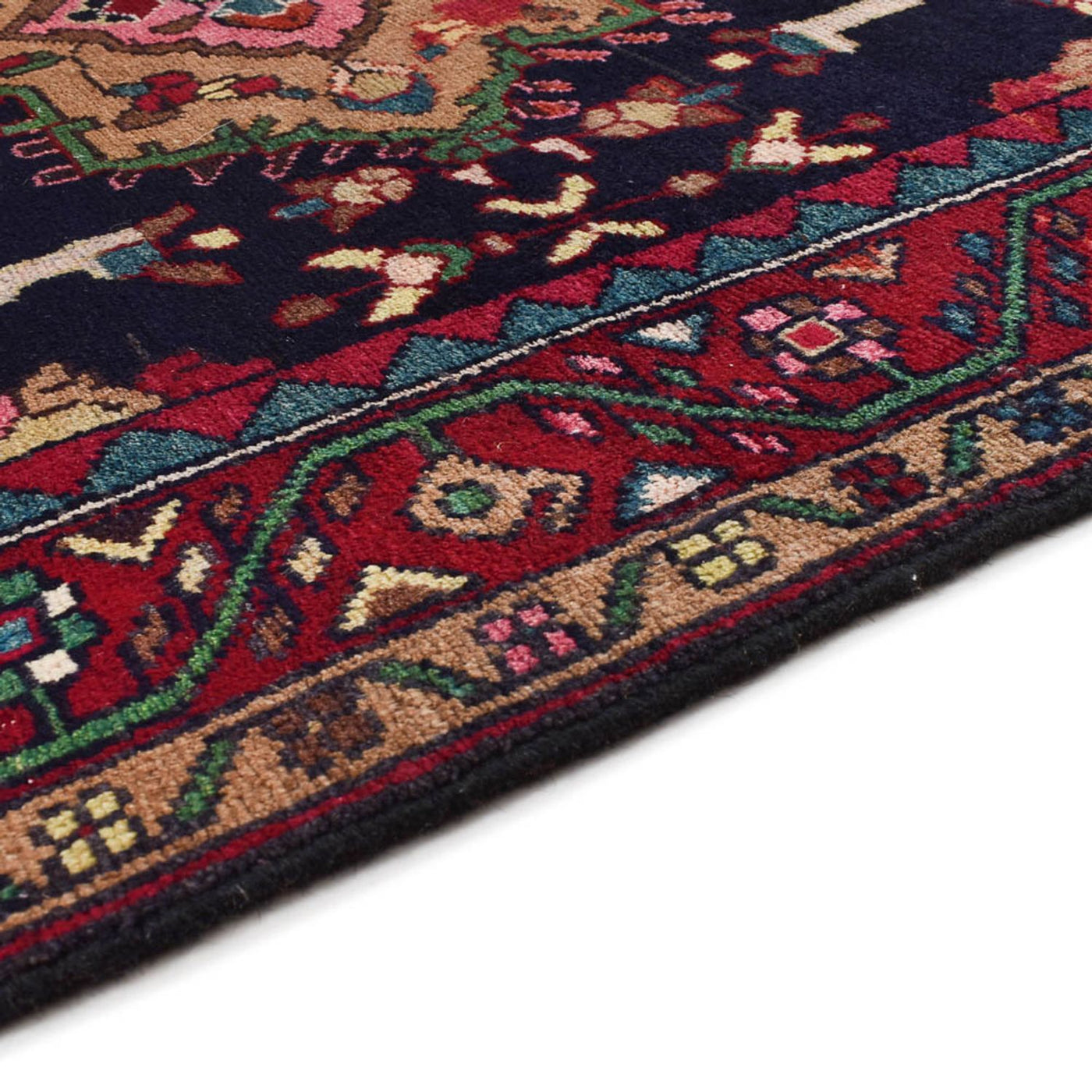 Alfombra persa - Nómada - 180 x 108 cm - azul oscuro
