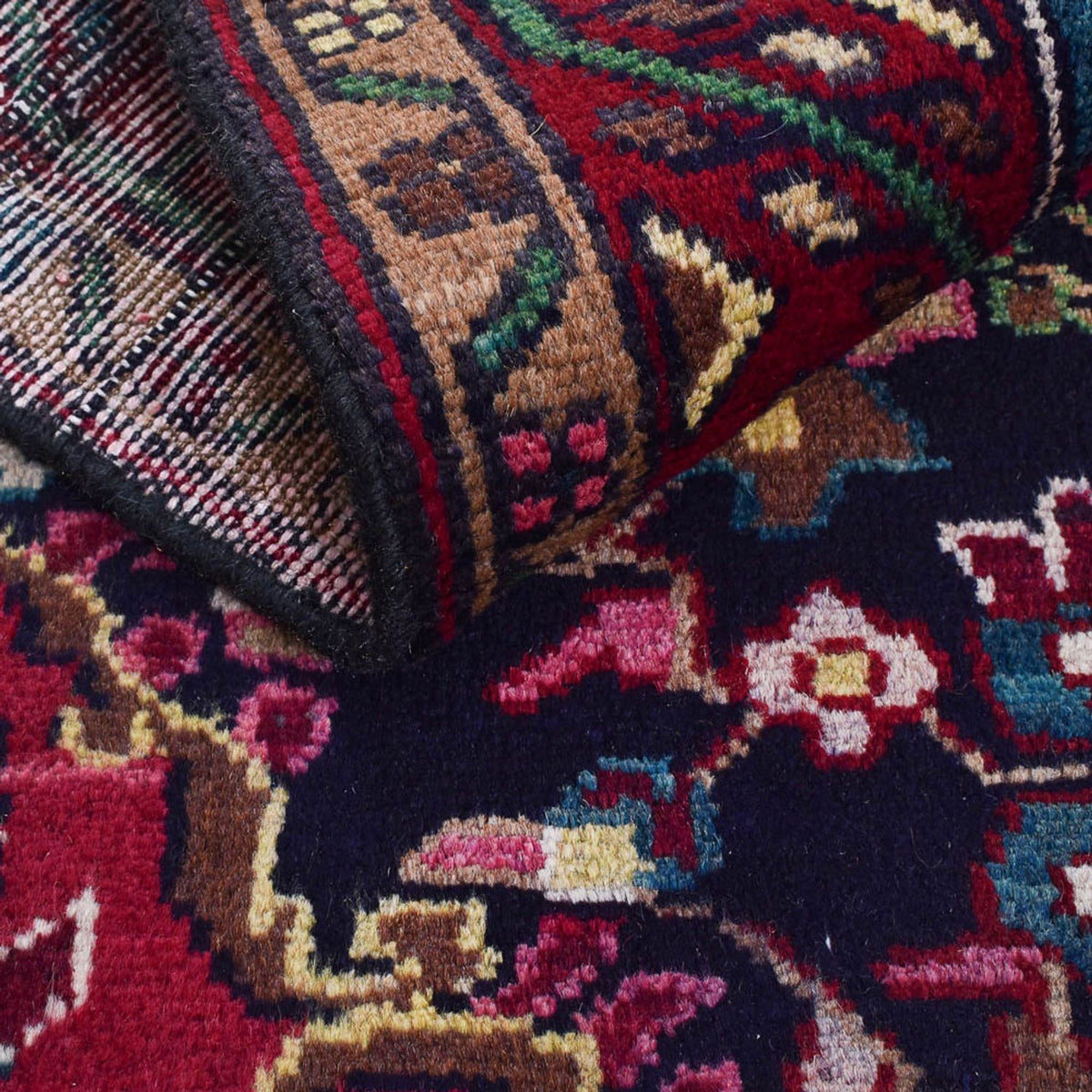 Alfombra persa - Nómada - 180 x 108 cm - azul oscuro