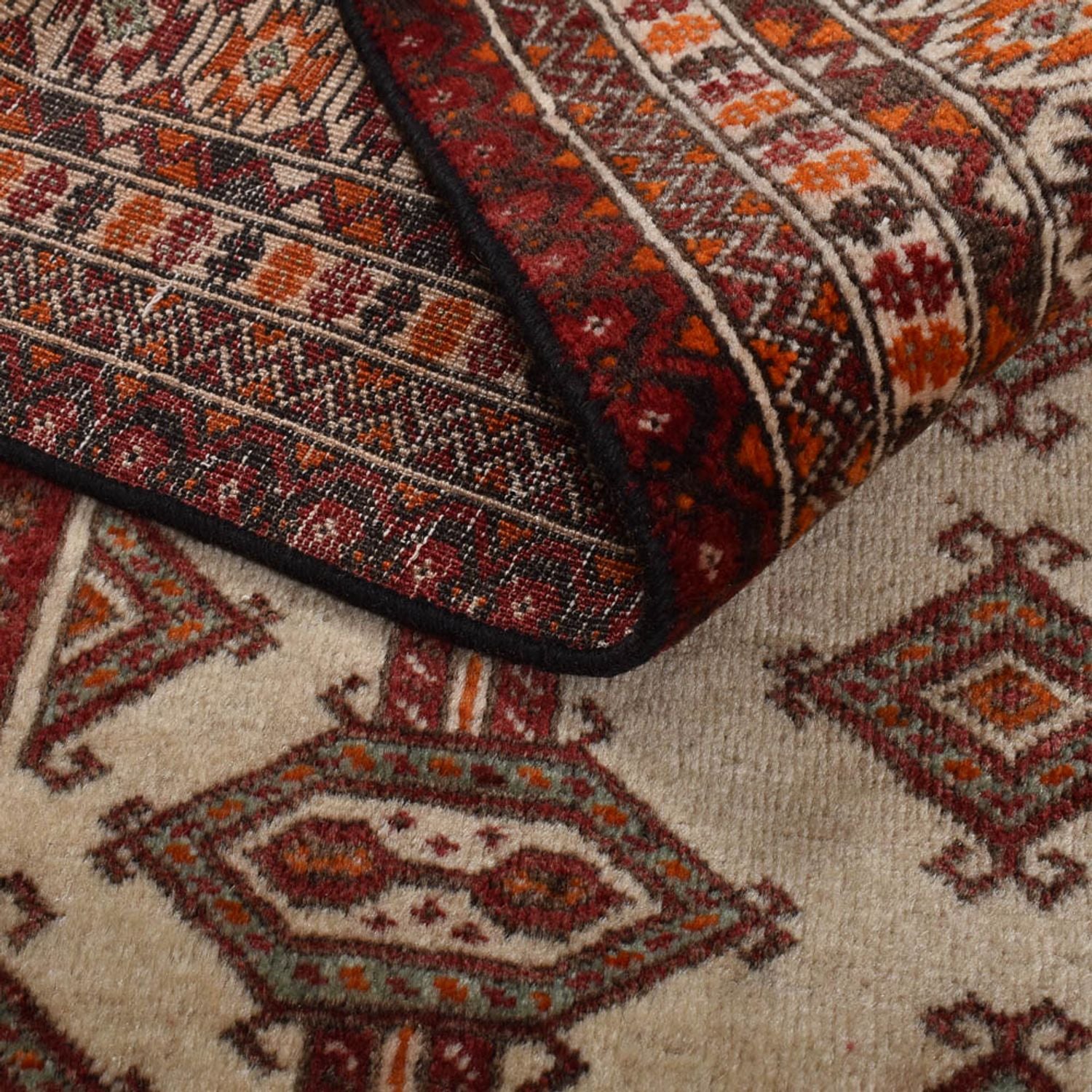 Alfombra Turkaman - 204 x 121 cm - beige
