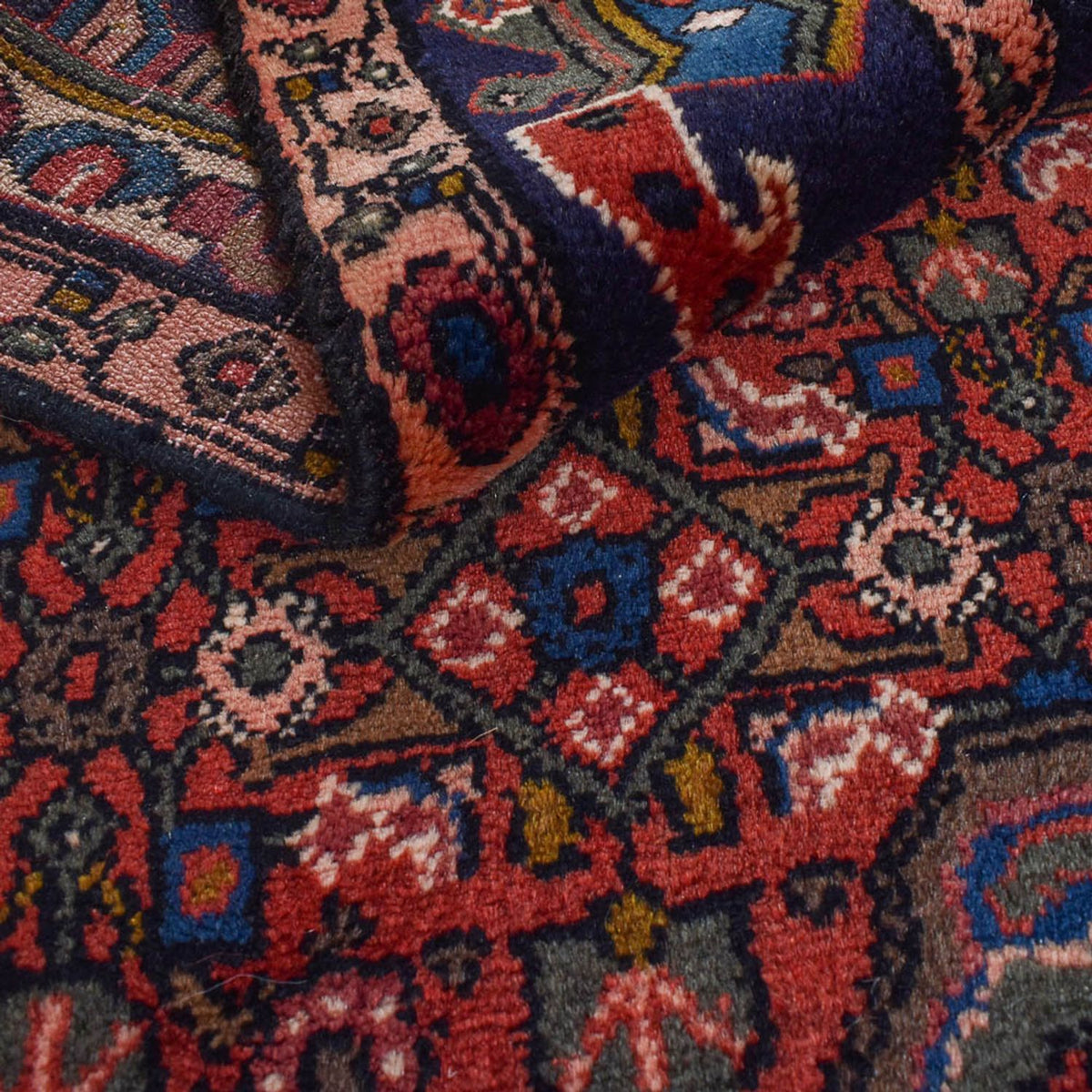 Alfombra de pasillo Alfombra persa - Nómada - 278 x 142 cm - óxido