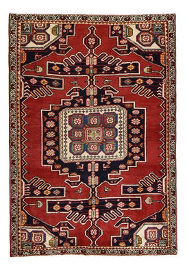 Alfombra persa - Nómada - 192 x 133 cm - rojo