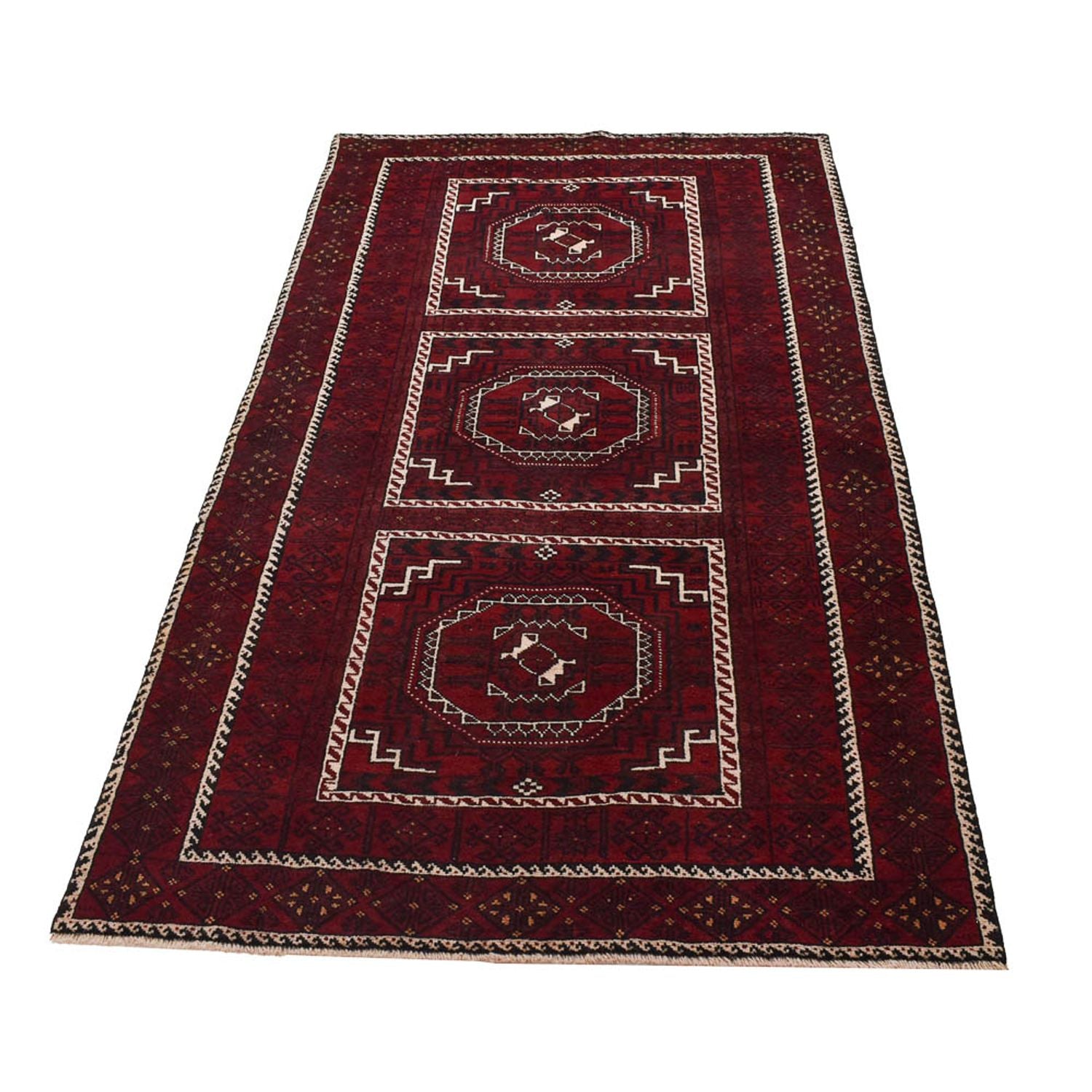 Alfombra de pasillo Alfombra Belutsch - 214 x 110 cm - óxido