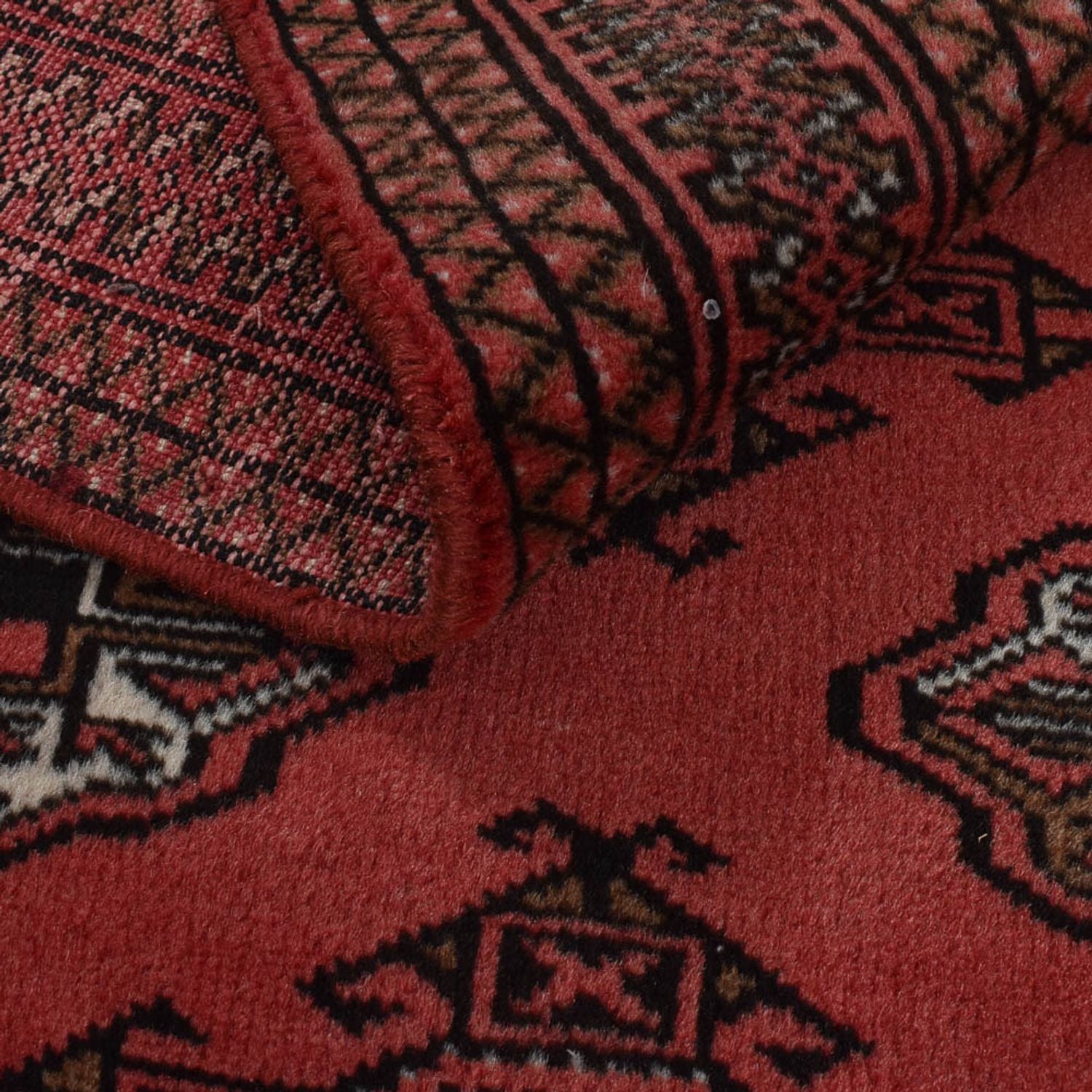 Alfombra Turkaman - 188 x 126 cm - rojo