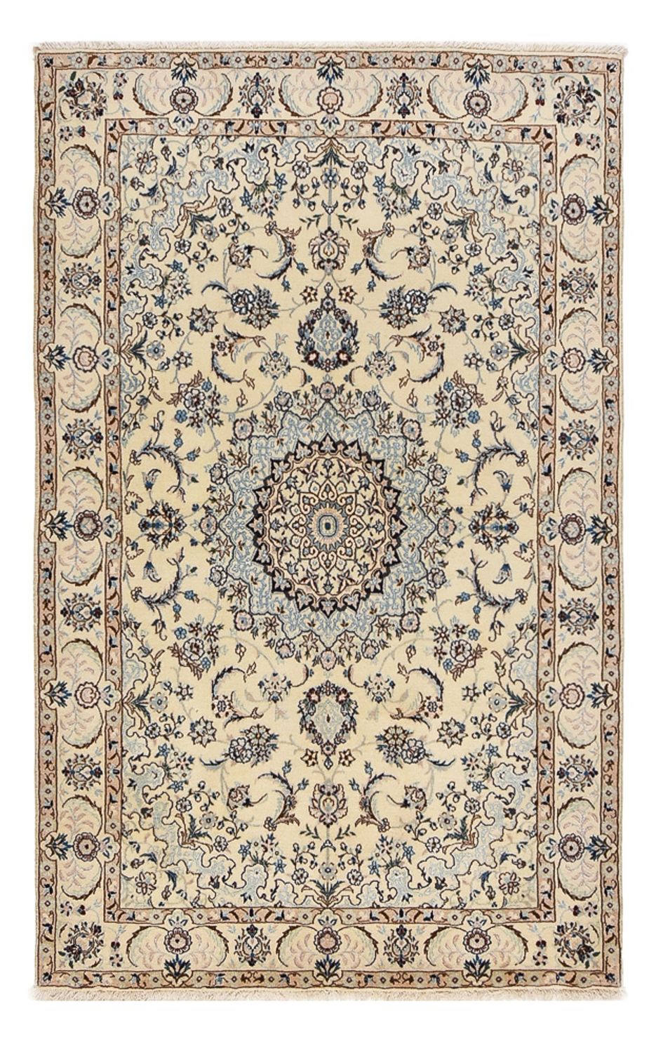 Alfombra Persa - Nain - Real - 204 x 126 cm - beige