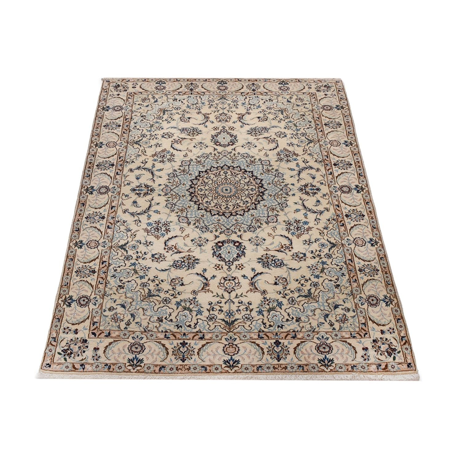 Alfombra Persa - Nain - Real - 204 x 126 cm - beige