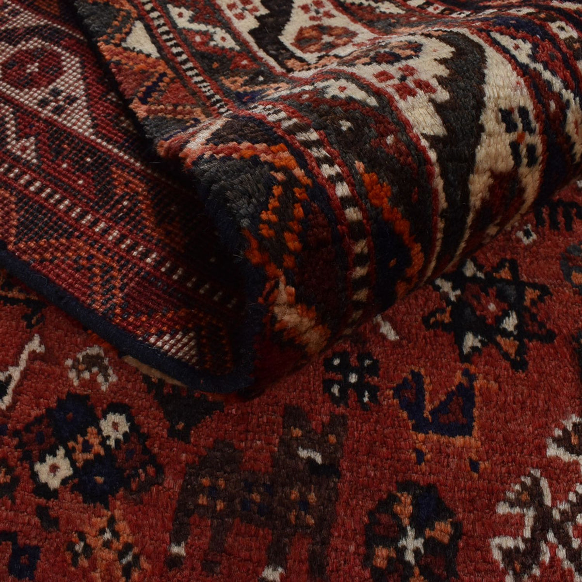 Alfombra persa - Nómada - 281 x 178 cm - rojo