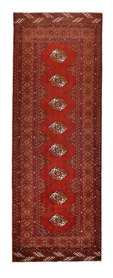 Alfombra de pasillo Alfombra Turkaman - 287 x 102 cm - rojo