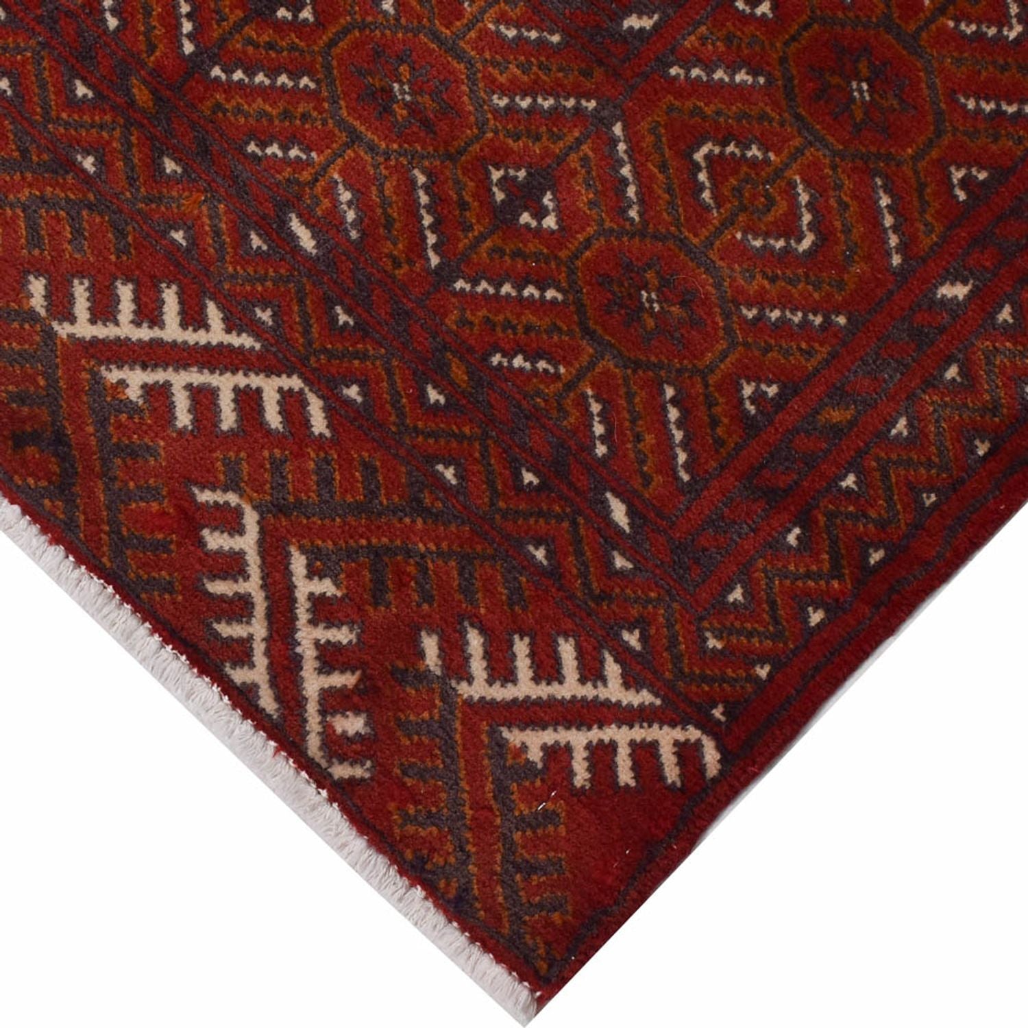 Alfombra de pasillo Alfombra Turkaman - 287 x 102 cm - rojo