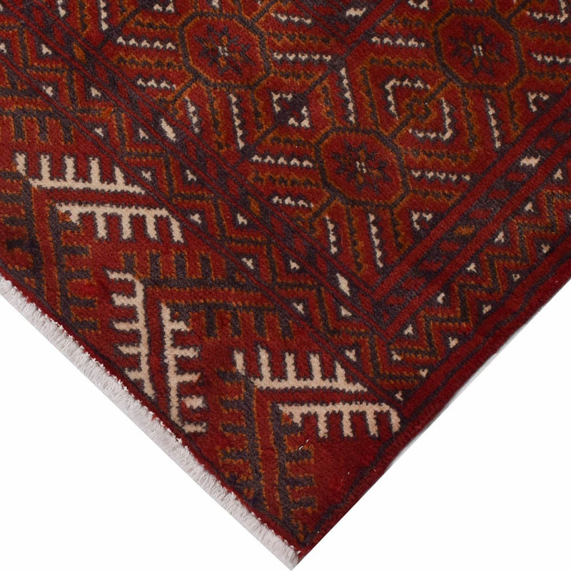 Alfombra de pasillo Alfombra Turkaman - 287 x 102 cm - rojo