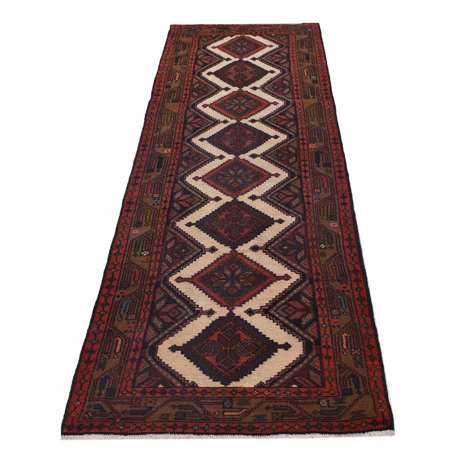 Alfombra de pasillo Alfombra persa - Nómada - 297 x 76 cm - óxido