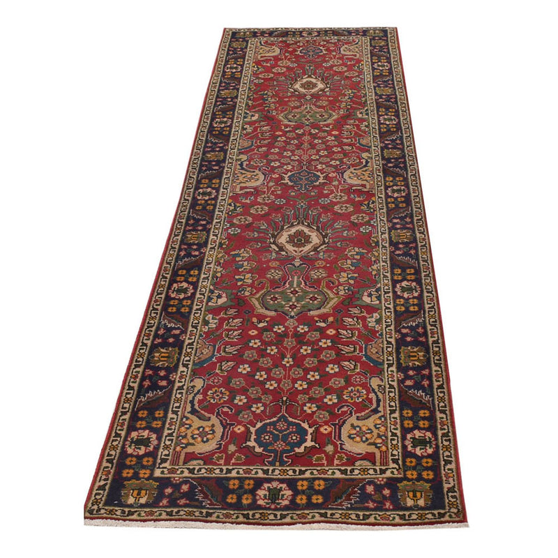 Alfombra de pasillo Alfombra persa - Tabriz - 306 x 72 cm - rojo
