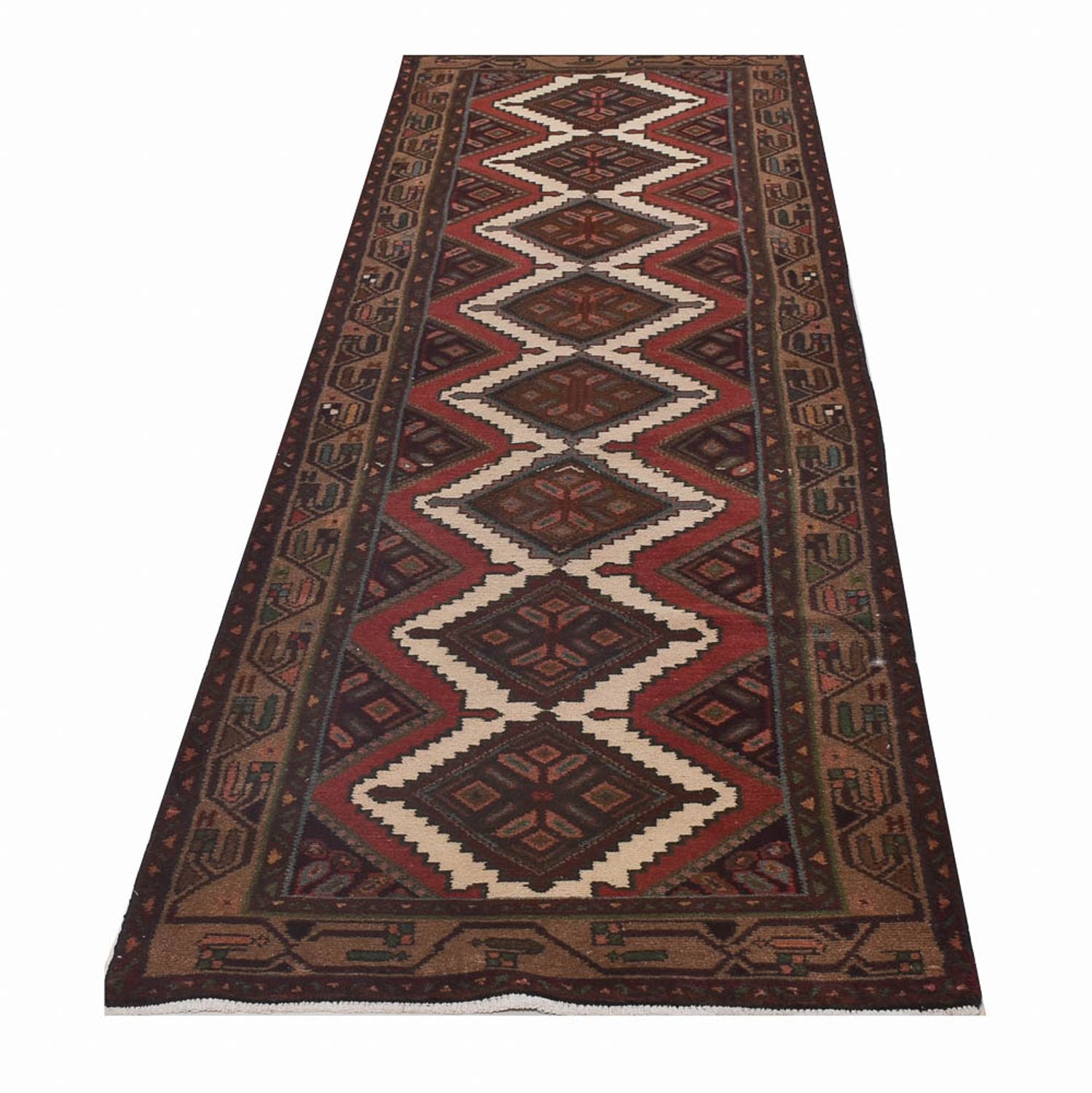 Alfombra de pasillo Alfombra persa - Nómada - 287 x 78 cm - óxido