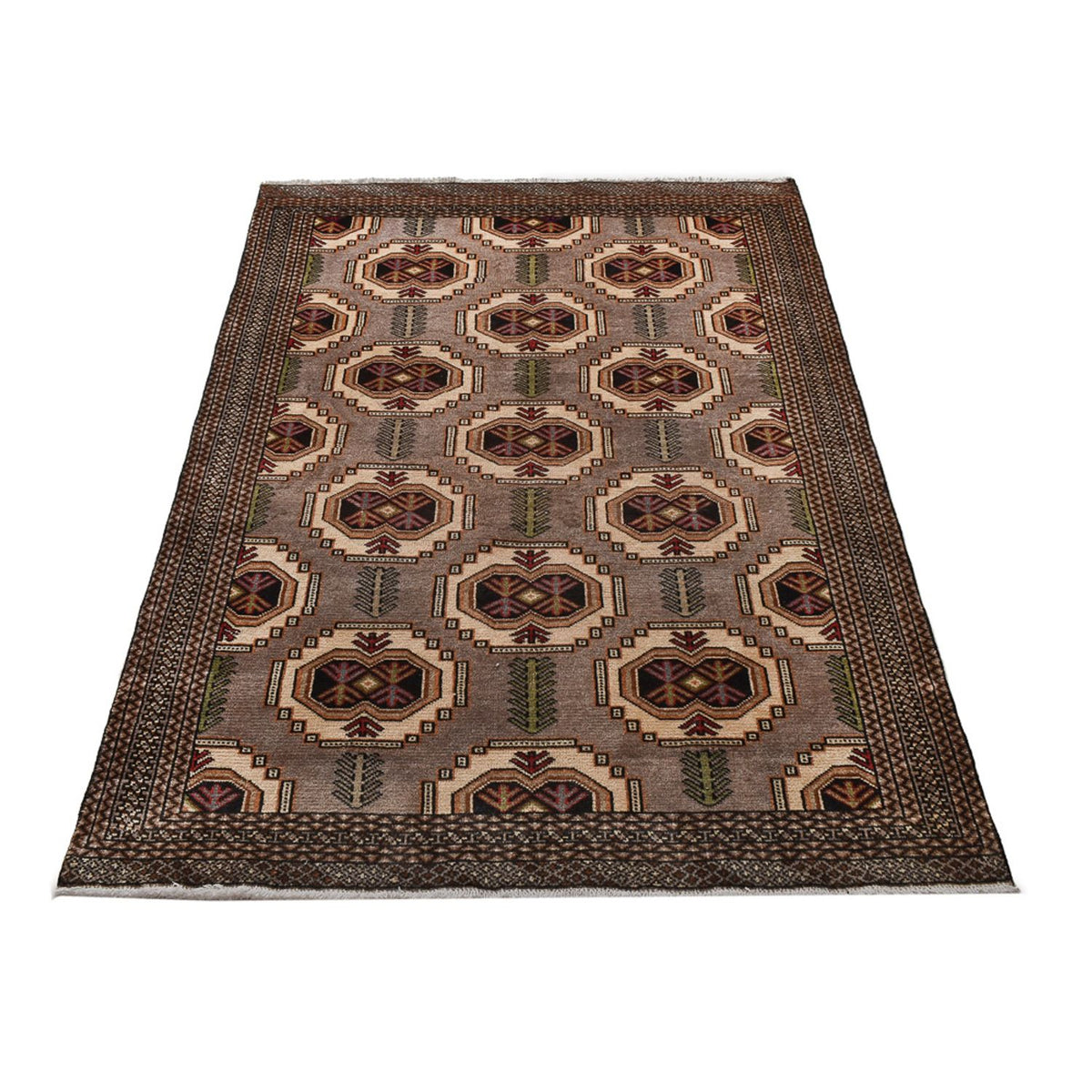 Alfombra Turkaman - 188 x 127 cm - multicolor