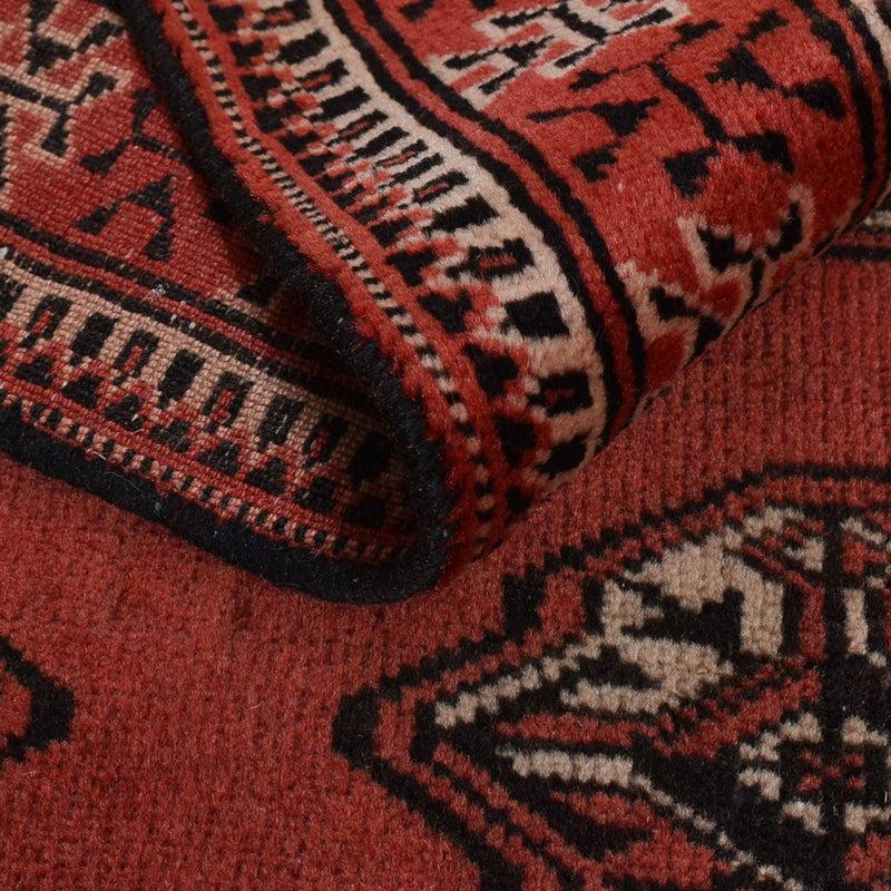 Alfombra de pasillo Alfombra Turkaman - 266 x 97 cm - rojo