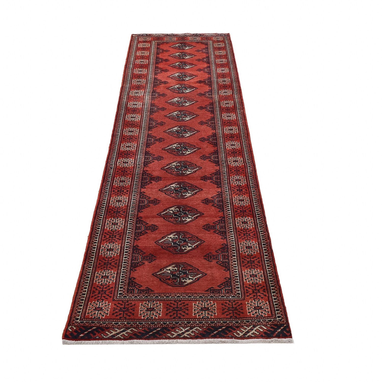 Alfombra de pasillo Alfombra Turkaman - 333 x 96 cm - rojo