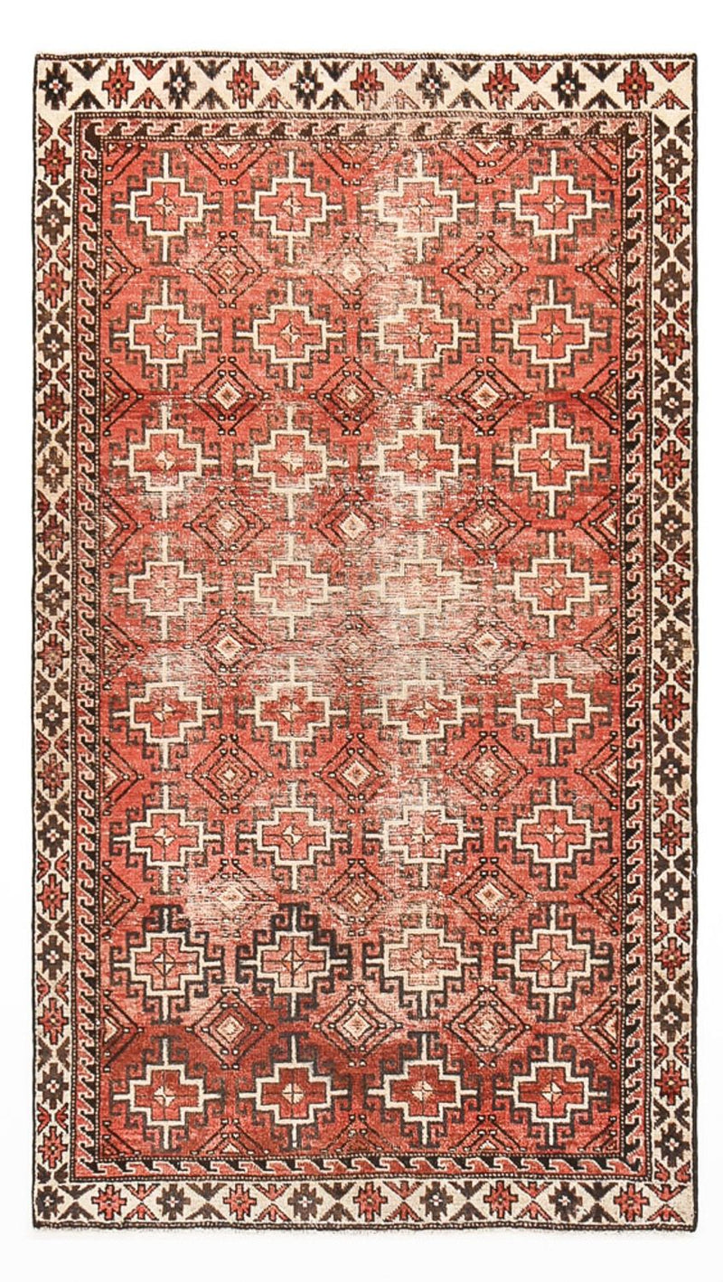 Alfombra de pasillo Alfombra Vintage - 194 x 108 cm - rojo