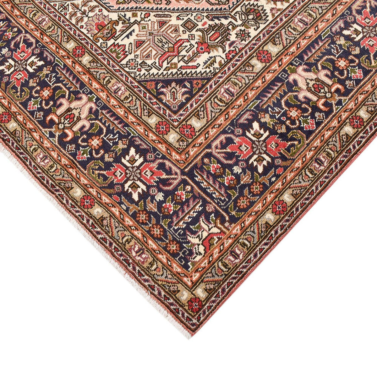 Alfombra persa - Tabriz - 291 x 206 cm - rojo claro