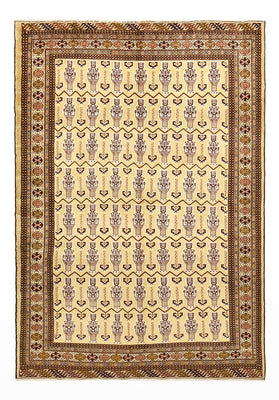 Alfombra Turkaman - 213 x 146 cm - beige claro