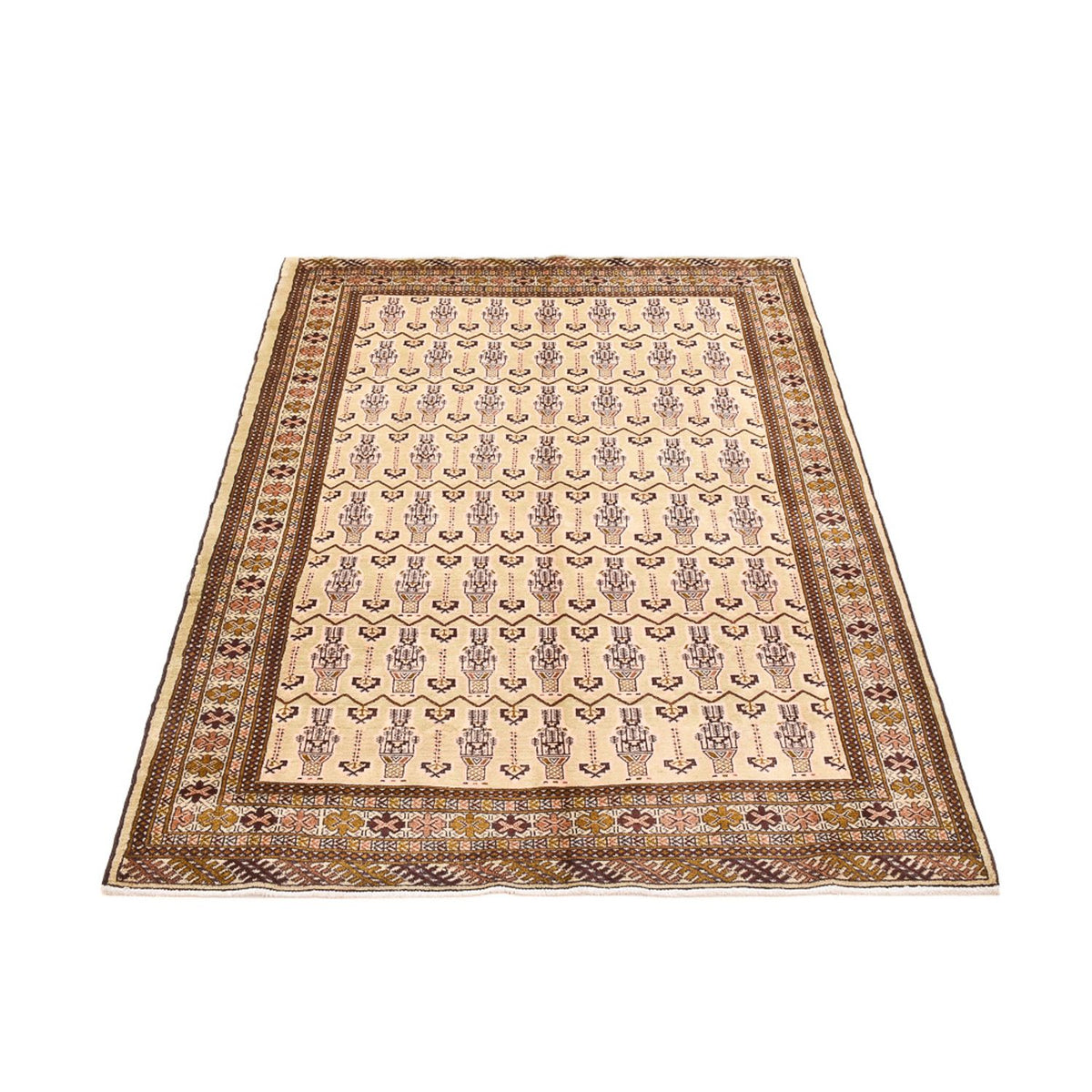 Alfombra Turkaman - 213 x 146 cm - beige claro