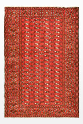 Alfombra Turkaman - 186 x 125 cm - rojo
