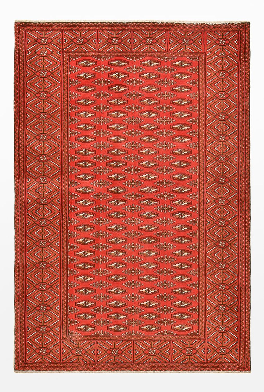 Alfombra Turkaman - 186 x 125 cm - rojo