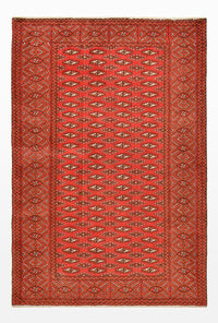 Alfombra Turkaman - 186 x 125 cm - rojo