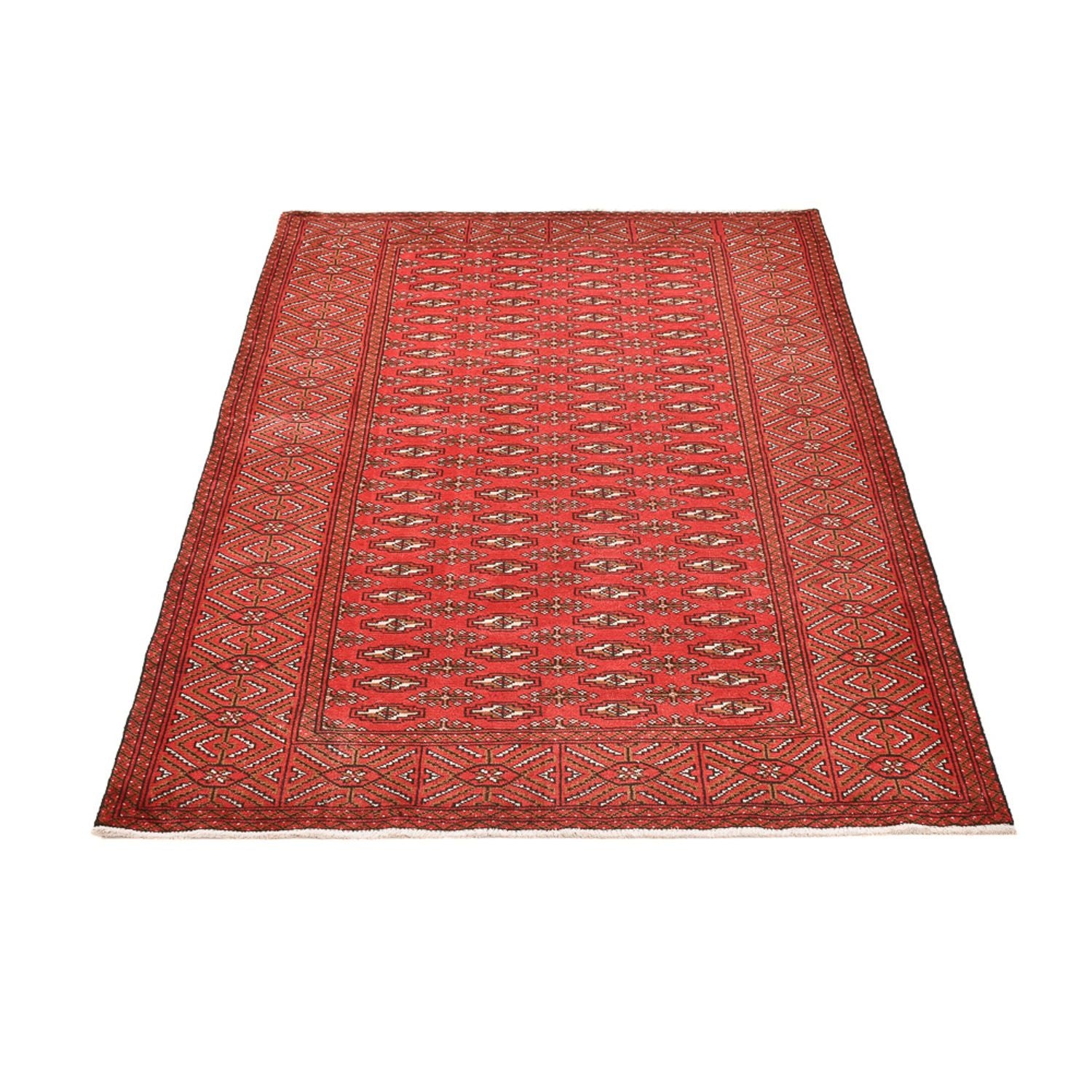 Alfombra Turkaman - 186 x 125 cm - rojo