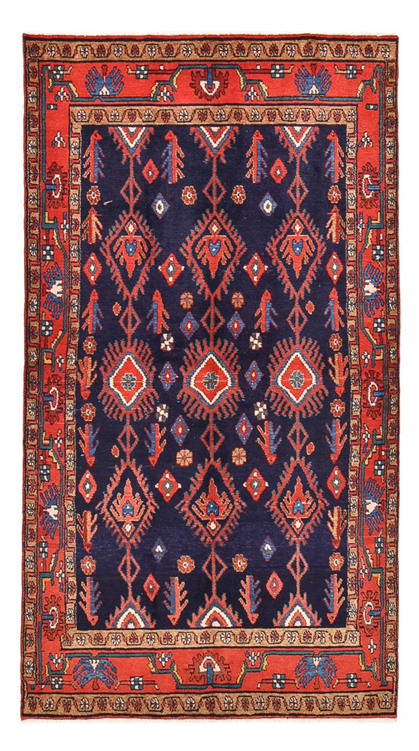 Alfombra persa - Nómada - 250 x 142 cm - azul oscuro