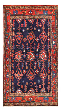 Alfombra persa - Nómada - 250 x 142 cm - azul oscuro