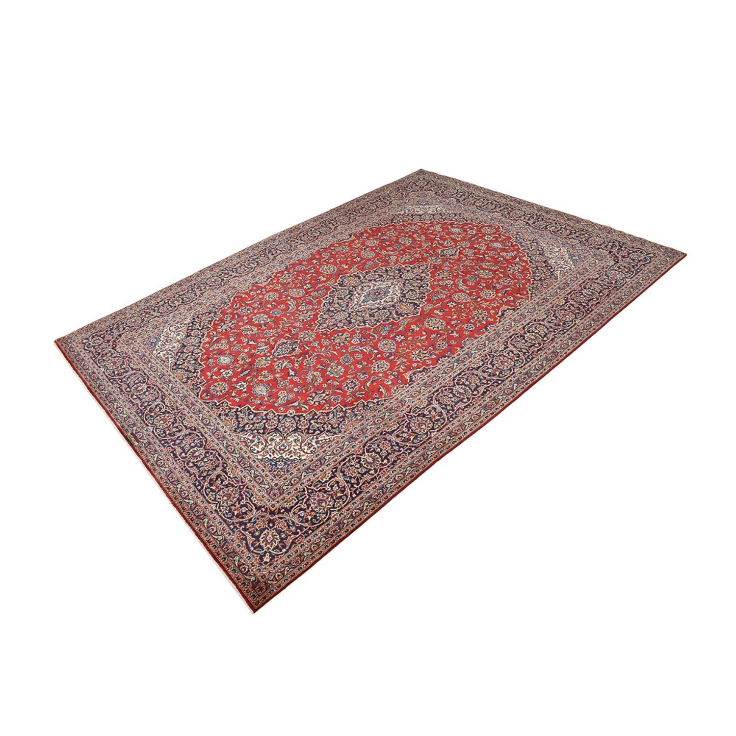 Alfombra persa - Keshan - 399 x 293 cm - rojo