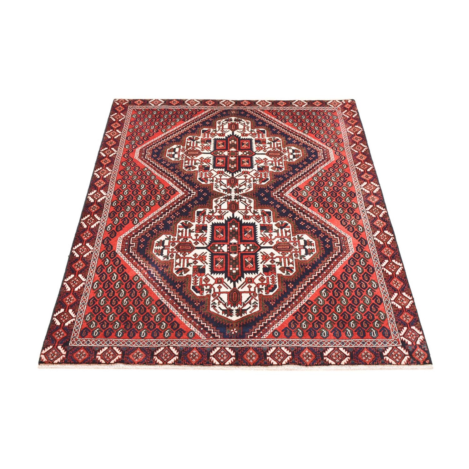 Alfombra persa - Nómada - 174 x 126 cm - óxido