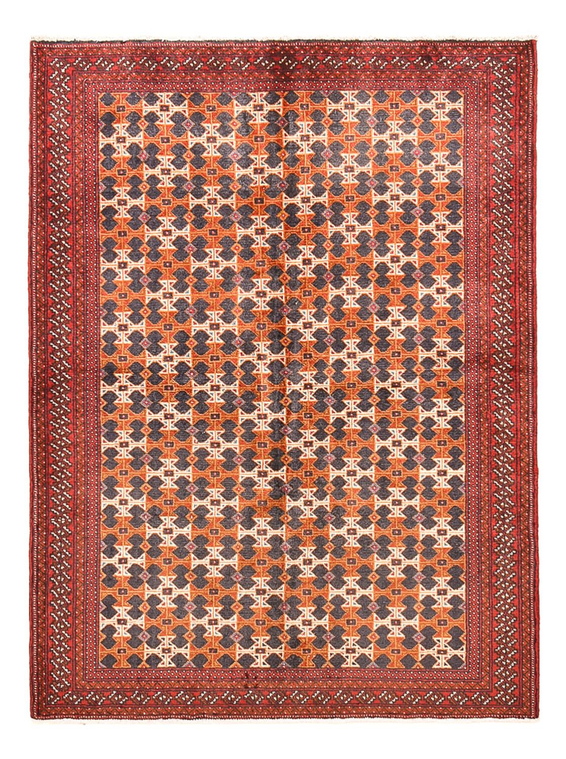 Alfombra Turkaman - 177 x 123 cm - rojo