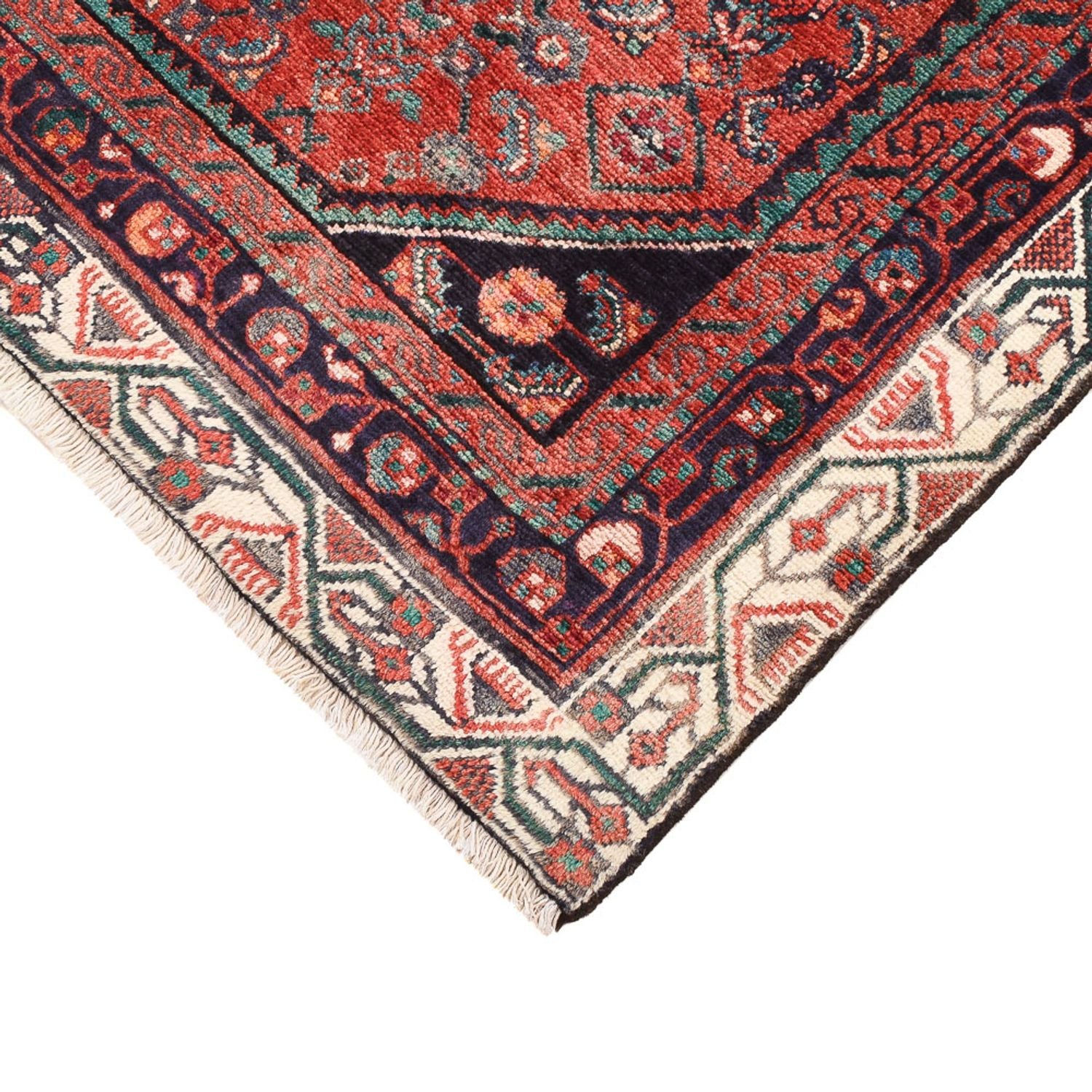 Alfombra persa - Nómada - 169 x 120 cm - rojo claro