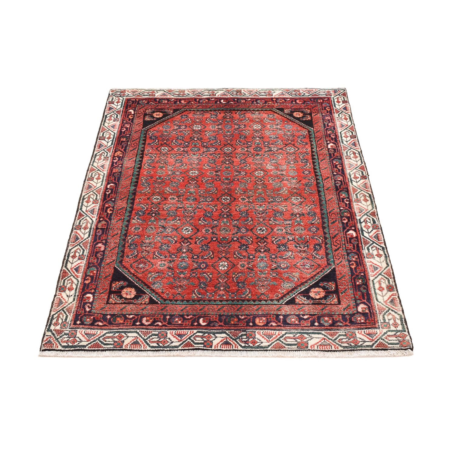 Alfombra persa - Nómada - 169 x 120 cm - rojo claro