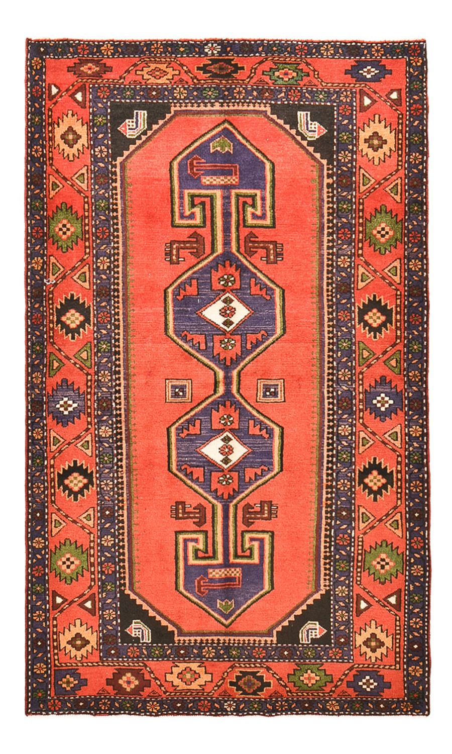 Alfombra persa - Bidjar - 226 x 136 cm - naranja