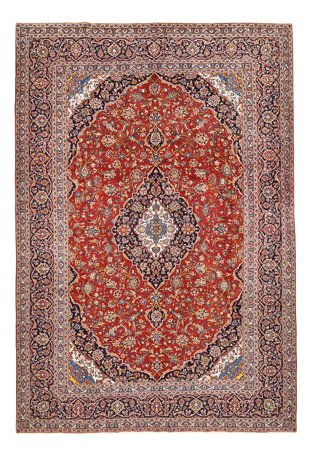 Alfombra persa - Keshan - 422 x 290 cm - rojo