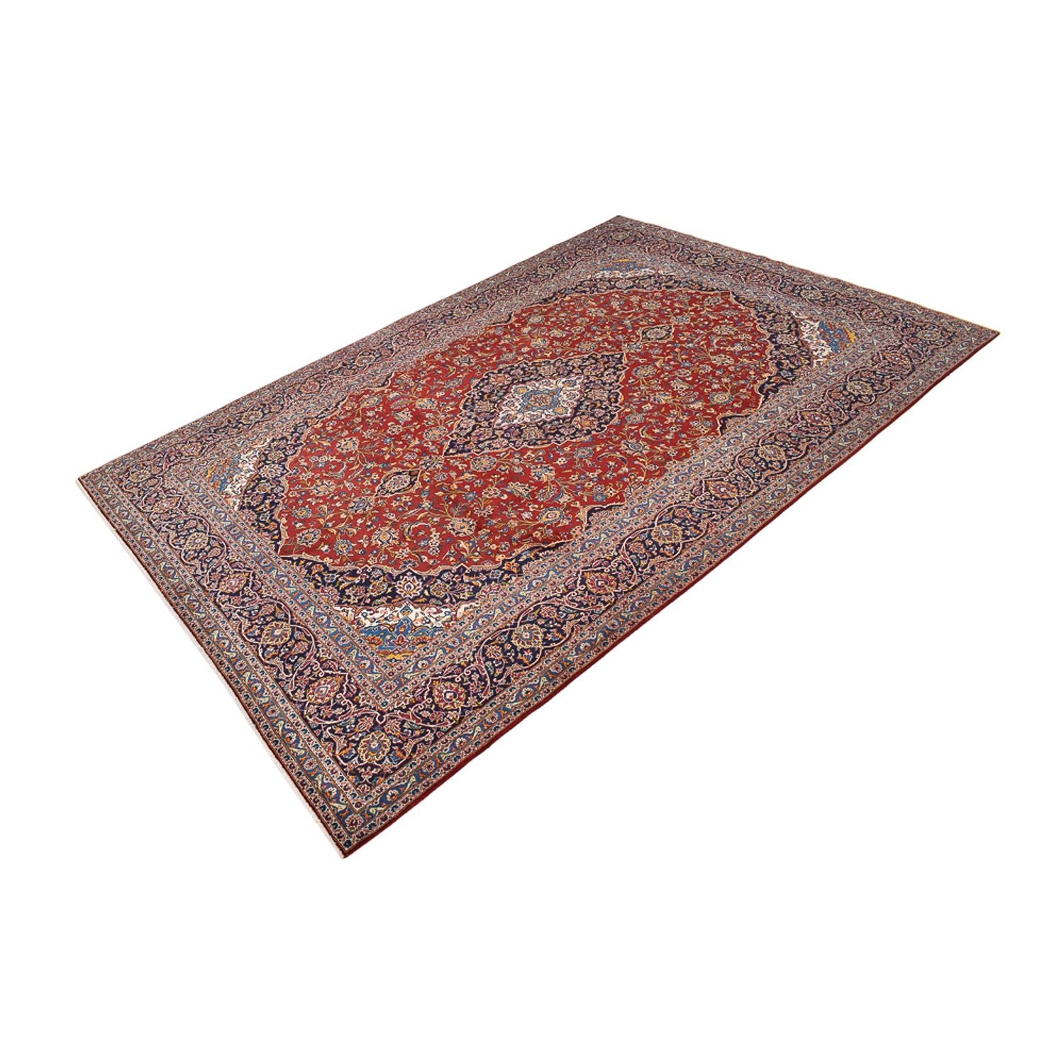 Alfombra persa - Keshan - 422 x 290 cm - rojo