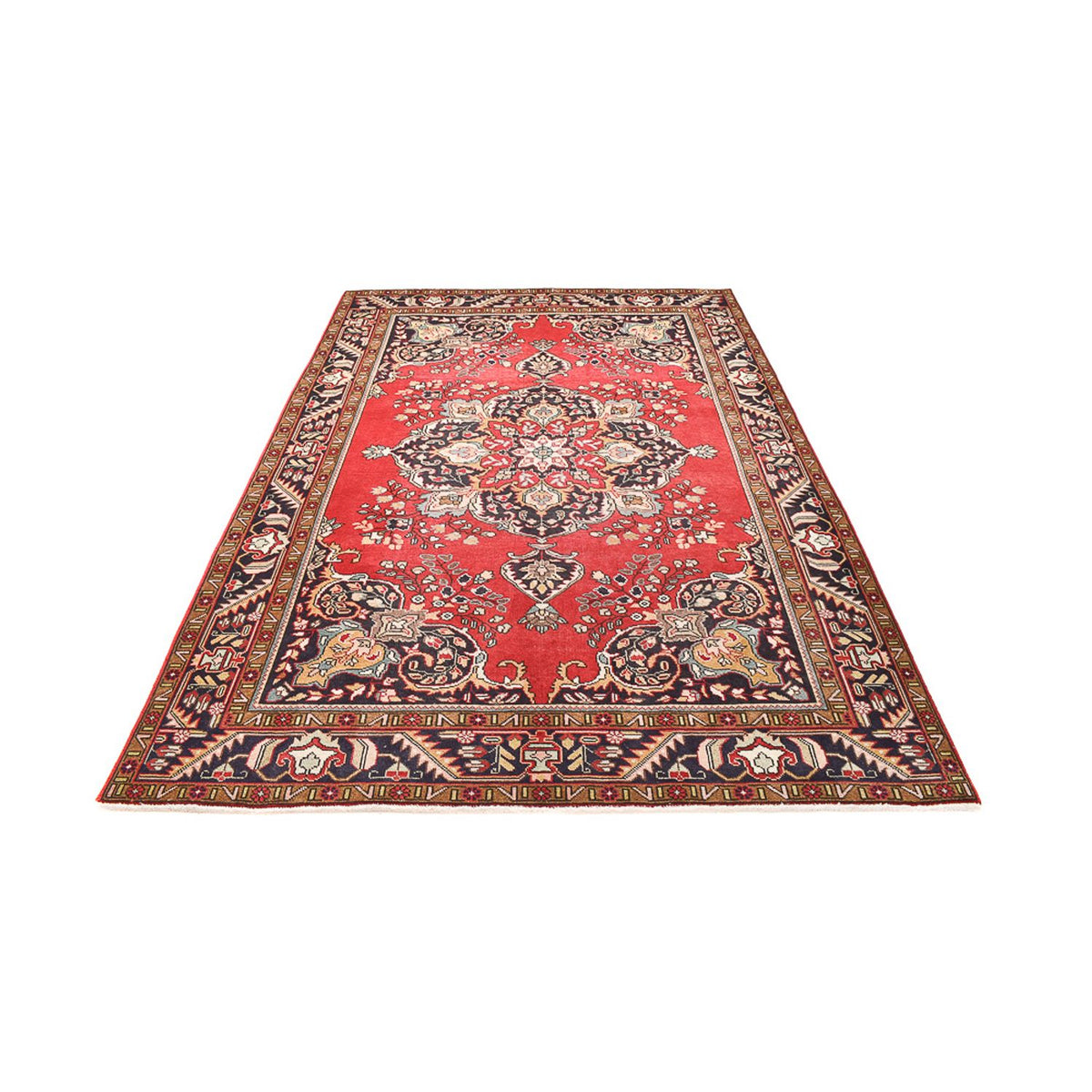 Alfombra persa - Tabriz - 297 x 198 cm - rojo